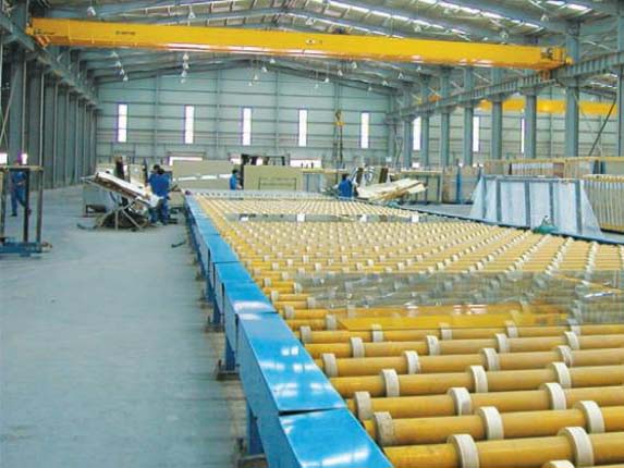 玻璃 加工行業(yè) LH5t 雙梁起重機(jī)